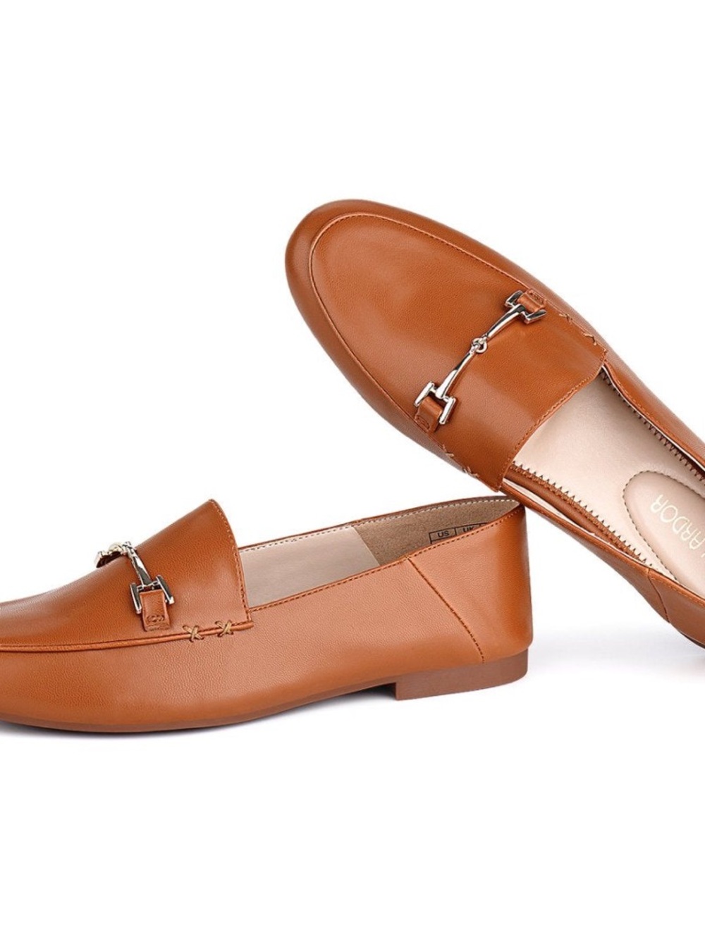 JENN ARDOR Women Slip-On Penny Loafers Brown Size 6.5